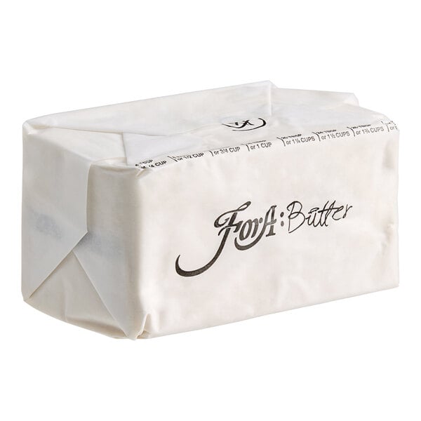 A white package of ForA Plant-Based Vegan Butter with black text.