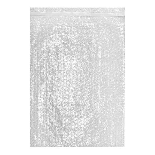 A clear plastic Lavex bubble bag with a white strip.