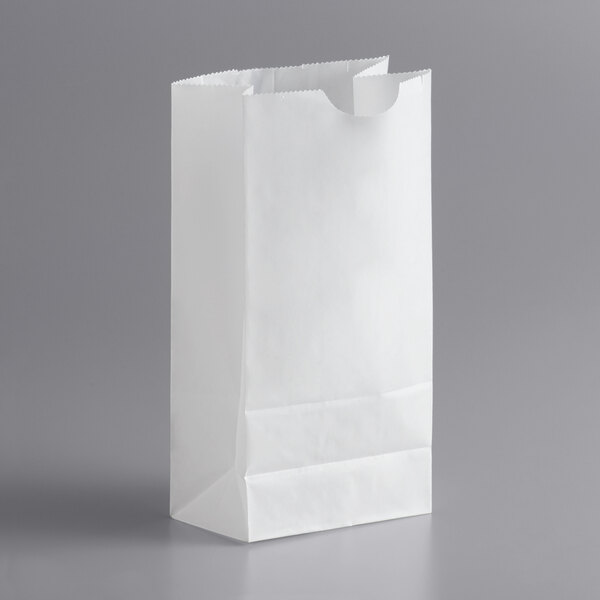 Strong White Greaseproof Paper Bags Food Kraft Grocery Gift Retail Shop 6"x 6" 