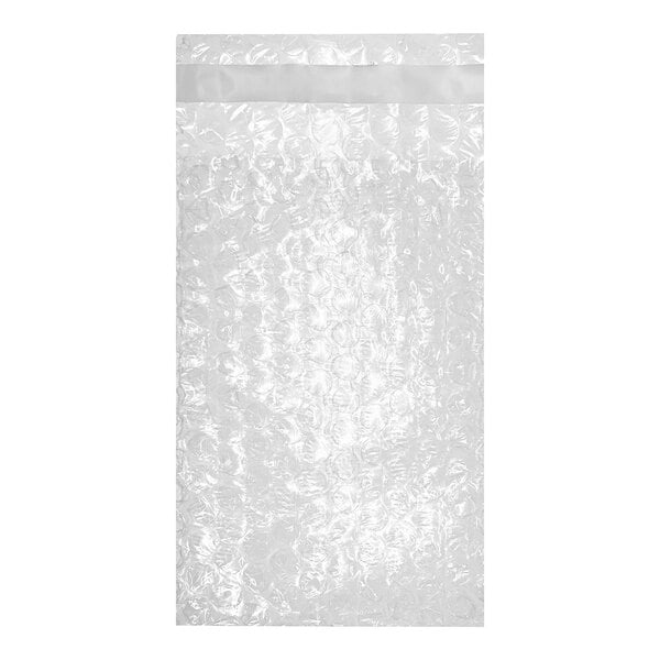 A clear plastic Lavex bubble bag with a white strip.