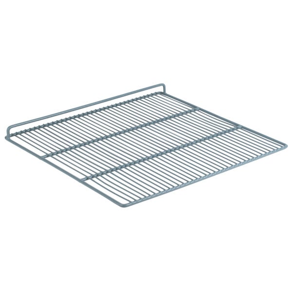 A Main Street Equipment coated wire shelf for refrigerators with a wire grid.