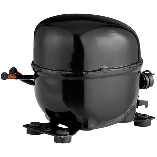 A black Main Street Equipment compressor with a metal handle.