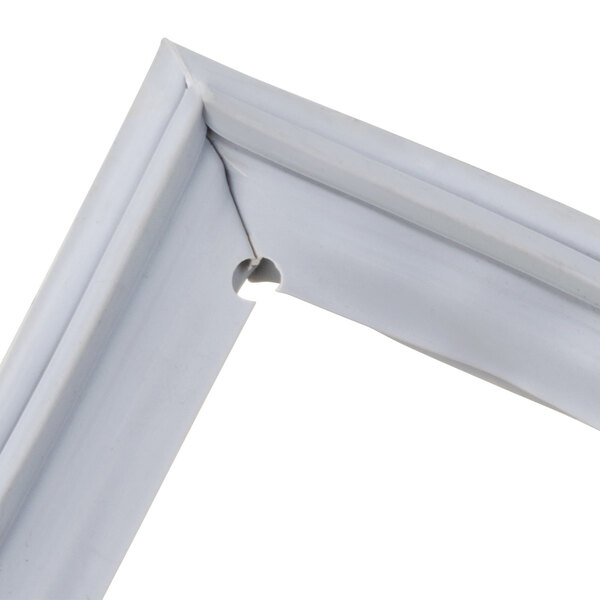 A white vinyl magnetic door gasket for a Main Street Equipment BMR-49.