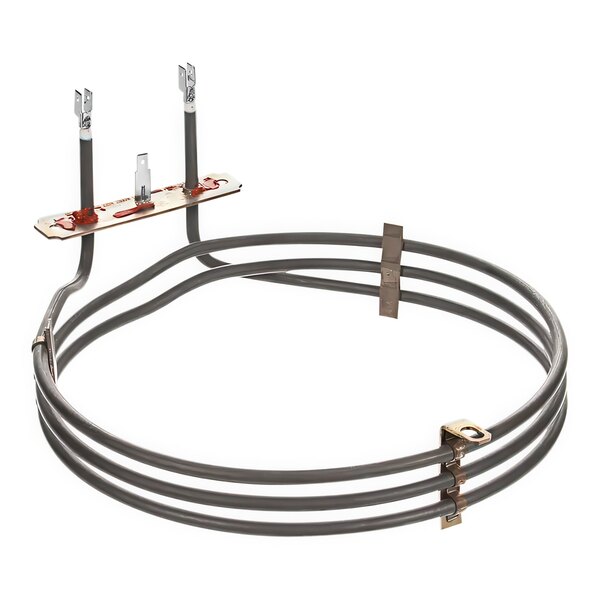 A Moffat oven element, a circular metal wire with two wires attached to it.