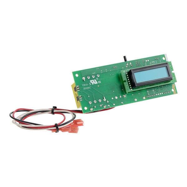 A green Zurn Elkay control board with wires.