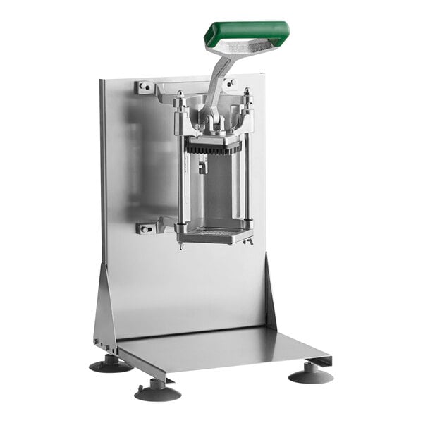 A Garde heavy-duty French fry cutter with a green handle.