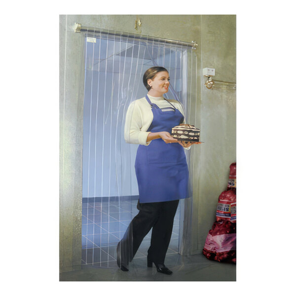 Curtron M106-PR-6096 60" x 96" Polar Reinforced Step-In Refrigerator / Freezer Strip Door