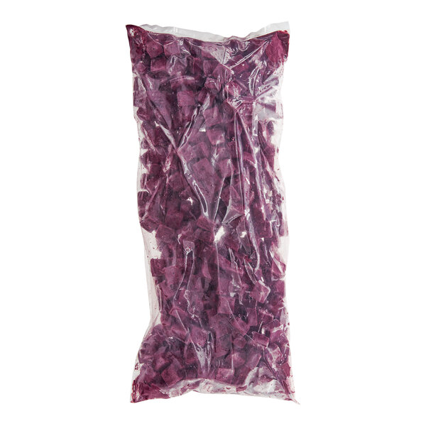 A bag of Tropical Acai Organic Sweetened Acai Blender Cubes.