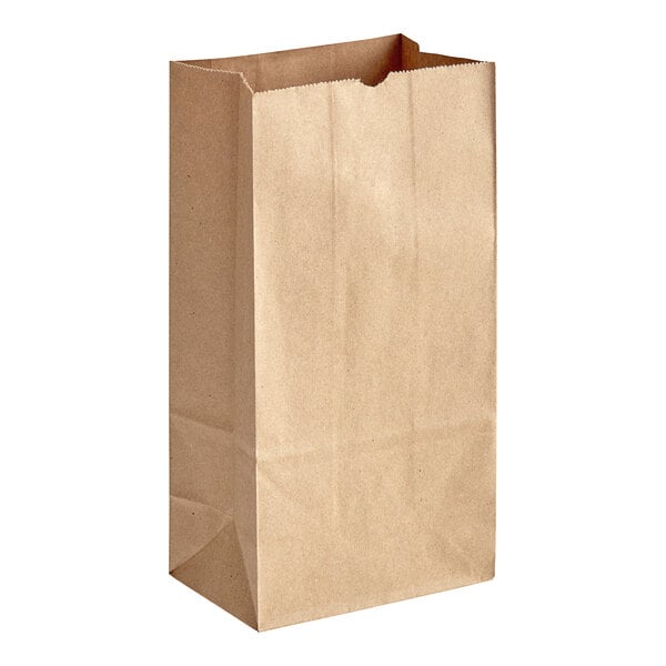 A case of 400 ChoiceHD heavy-duty brown paper bags with handles.