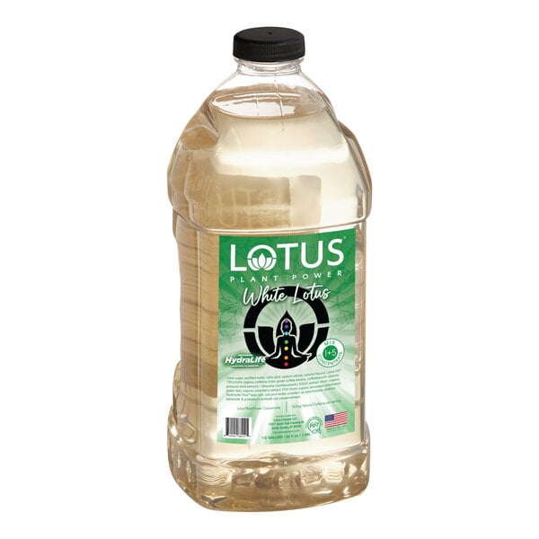 A 64 fl. oz. bottle of Lotus Plant Power White Lotus 5:1 Energy Concentrate.