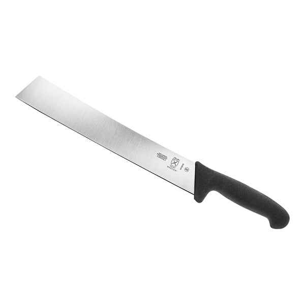 A Mercer Culinary watermelon knife with a black handle.