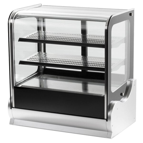 Vollrath 40866 48 Cubed Glass Heated Countertop Display Cabinet