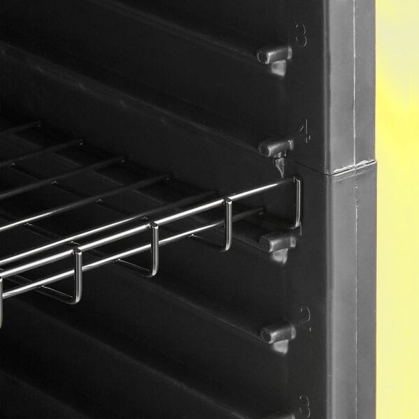 A stainless steel speed rail measuring 21 1/4 inches in length.