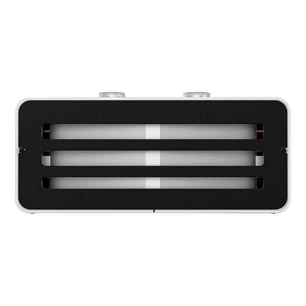 A white and black rectangular object with black and white text: "Eccotemp EL5 Liquid Propane Portable Outdoor Tankless Water Heater"