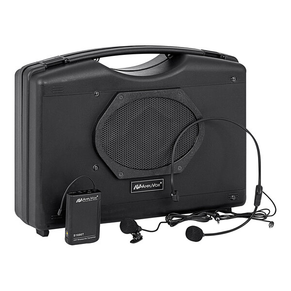 Bluetooth Audio Portable Buddy with Wireless Handsfree Mic, 50 W, Black