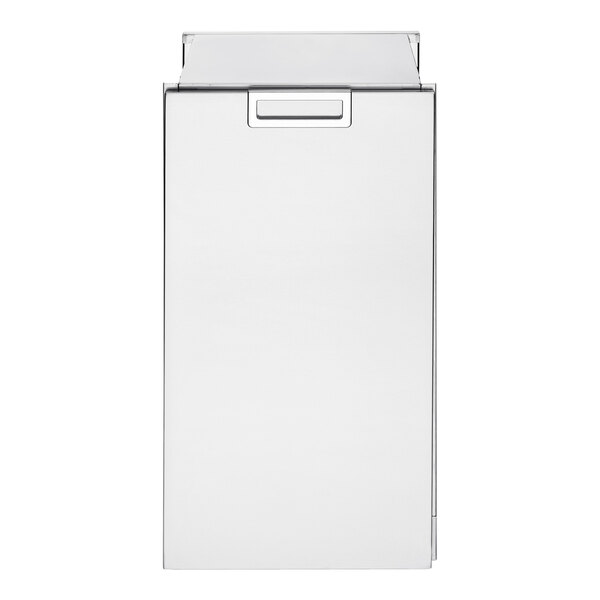 A white rectangular object with 2 drawers and a black border.