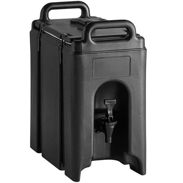 Cal-Mil 3532-1-13 Black Freestanding 5 Liter Single Canister Powder  Dispenser