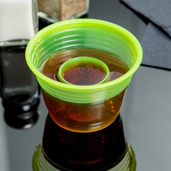 1 oz Inner Cup50 count Neon Plastic Party Bomber Jaeger Bomb Power Bomber Cups Shot Glasses Disposable 3 oz Outer Cup 