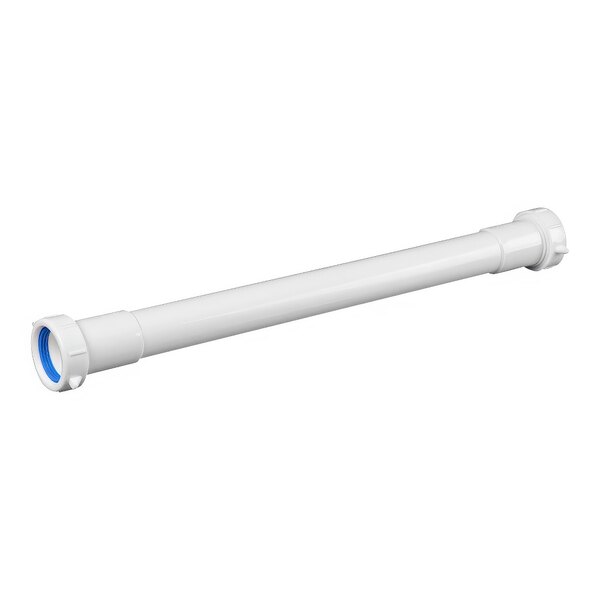 A white tube with blue inserts on each end.