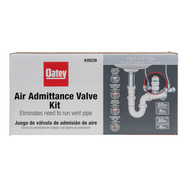 A box of Oatey Sure-Vent air admittance valve kit.