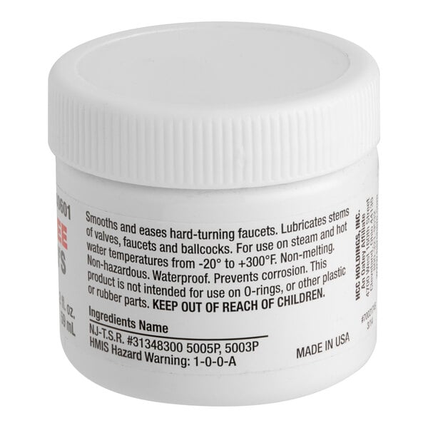 A white container of Hercules by Oatey Plumber's Grease with black text.