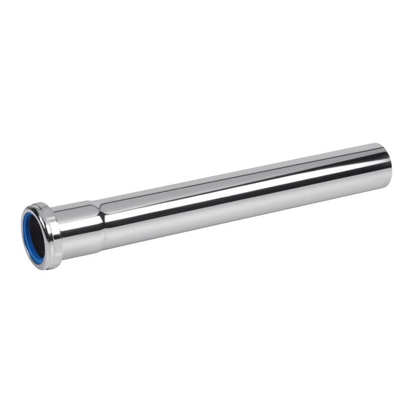 A stainless steel Dearborn extension tube with a blue center.