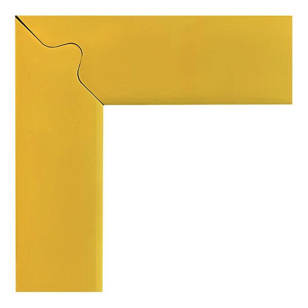 A yellow rectangular object with a white border.