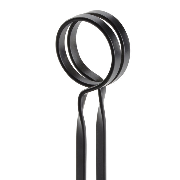 An American Metalcraft black wrought iron condiment caddy with card holder.