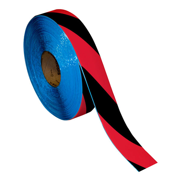 A roll of red and black tape.