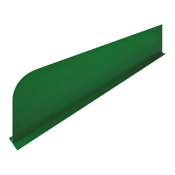 A green melamine Dalebrook divider with a long edge.