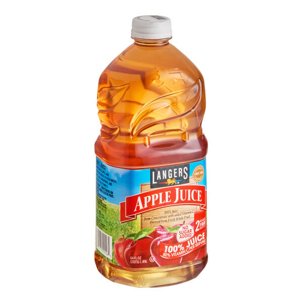 Langers Apple Juice 64 fl. oz. - 8/Case