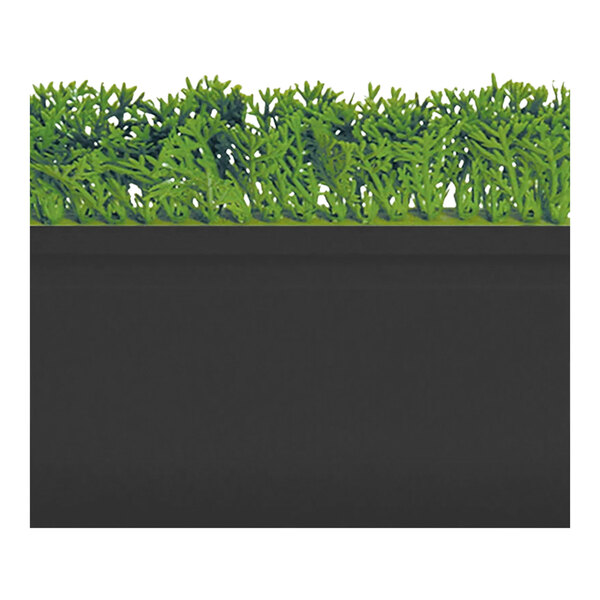 A black rectangular Dalebrook divider with a green border and green artificial parsley sprigs inside.