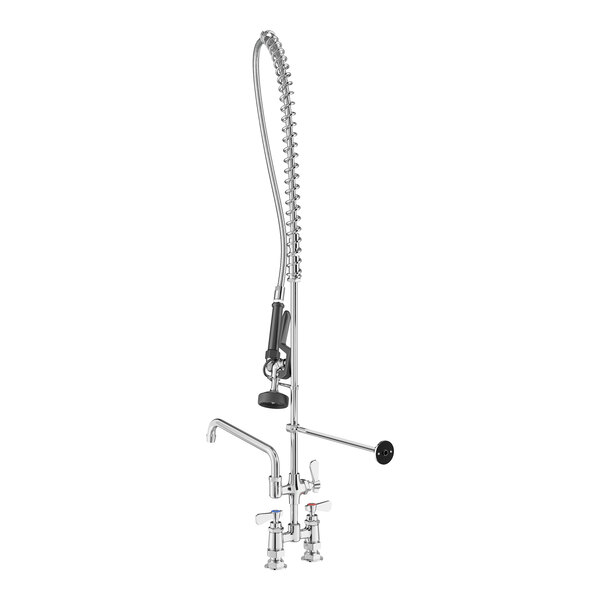 Regency 1.15 GPM Deck-Mounted Pre-Rinse Faucet with 4" Centers and 10" Add-On Faucet