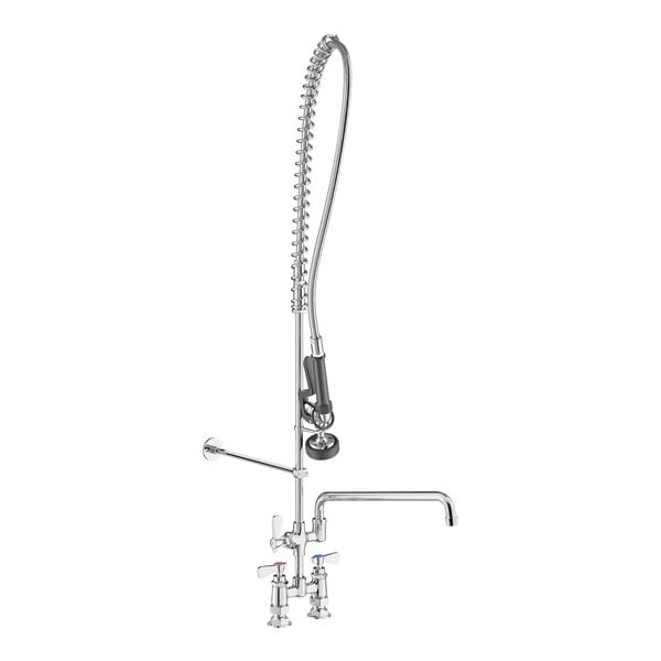 Regency 1.15 GPM Deck-Mounted Pre-Rinse Faucet with 4" Centers and 16" Add-On Faucet