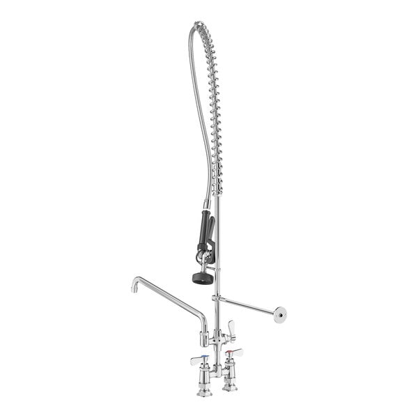 Regency 1.15 GPM Deck-Mounted Pre-Rinse Faucet with 4" Centers and 16" Add-On Faucet
