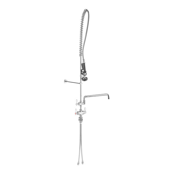 Regency 1.15 GPM Deck-Mounted Pre-Rinse Faucet with Single Base and 18" Add-On Faucet
