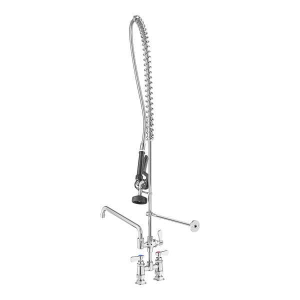 Regency 1.15 GPM Deck-Mounted Pre-Rinse Faucet with 4" Centers and 12" Add-On Faucet