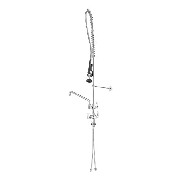 Regency 1.15 GPM Deck-Mounted Pre-Rinse Faucet with Single Base and 16" Add-On Faucet
