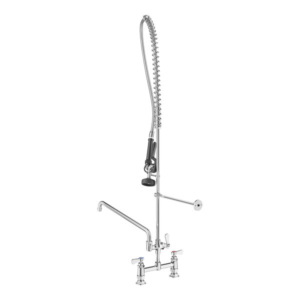 Regency 1.15 GPM Deck-Mounted Pre-Rinse Faucet with 8" Centers and 18" Add-On Faucet