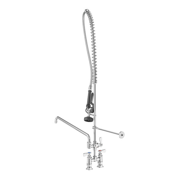 Regency 1.15 GPM Deck-Mounted Pre-Rinse Faucet with 4" Centers and 18" Add-On Faucet
