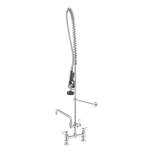 Regency 1.15 GPM Deck-Mounted Pre-Rinse Faucet with 8" Centers and 10" Add-On Faucet