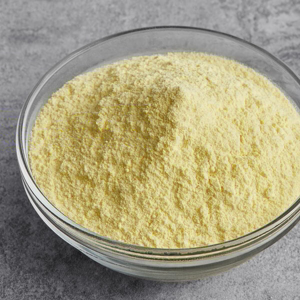 A bowl of Fanale Pineapple powder mix on a table.