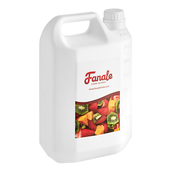 A white container of Fanale Pineapple Concentrated Syrup with a label on it.
