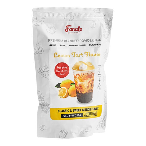 A bag of Fanale Lemon Tart powder mix.