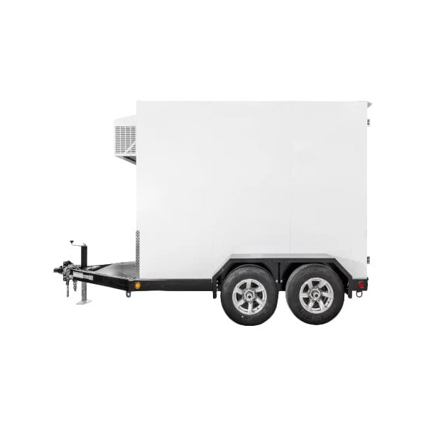 Leer 5X10ADT 5' x 10' Auto Defrost Cooler / Freezer / Ice Transport with 2 Swing Doors and Integrated Trailer