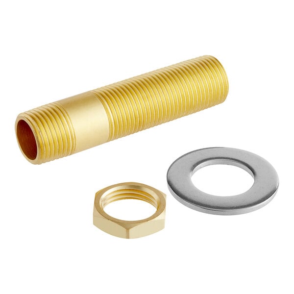 A gold brass nut for Regency faucet installation.