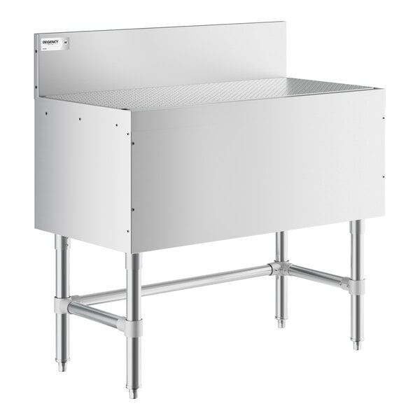Regency Spec Line 36" x 19" Stainless Steel Underbar Drainboard