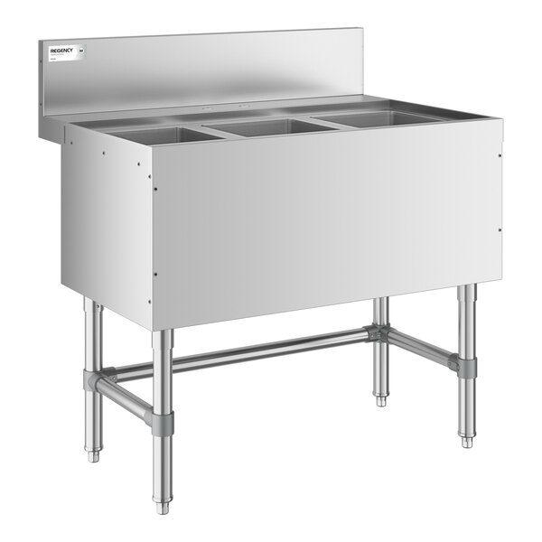 Regency Spec Line 36" x 24" Three Bowl Underbar Sink