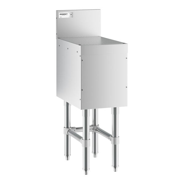 Regency Spec Line 12" x 19" Stainless Steel Underbar Drainboard