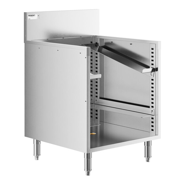 Regency Spec Line 24" x 24" Stainless Steel Open Top Glass Rack Storage Unit